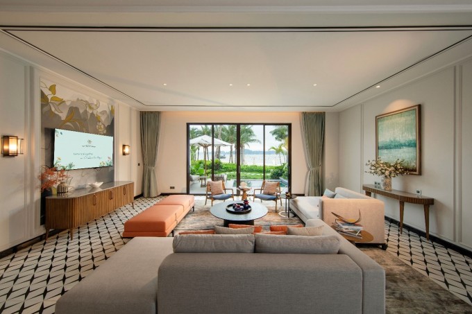 Bên trong biệt thự Lagoon Residences với tầm nhìn hướng biển. Ảnh: BIM Land