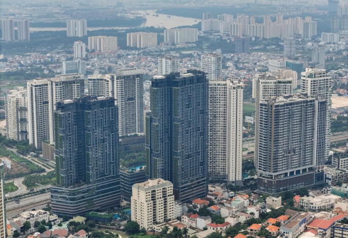 Dự án bất động sản cao cấp tại khu Đông TP HCM, tháng 10/2024. Ảnh: Quỳnh Trần