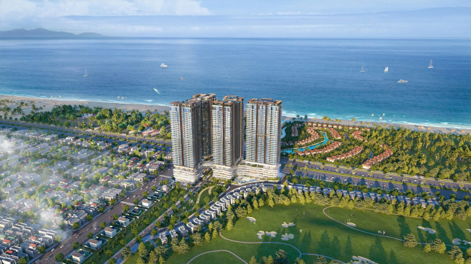 Vị trí sát biển, cạnh sân golf của Newtown Diamond. Ảnh: CĐT