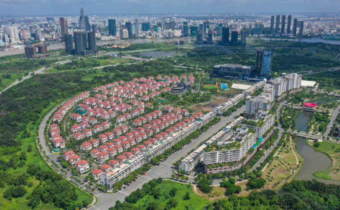 Bất động sản khu Đông TP HCM, khu vực bán đảo Thủ Thiêm. Ảnh: Quỳnh Trần