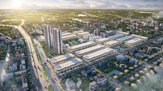 Phối cảnh khu đô thị Majestic City tại Mỹ Hào, Hưng Yên. Ảnh: Công ty cổ phần đầu tư Yên Sơn