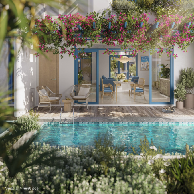 Phối cảnh nhà phố biển Sông Town. Ảnh: KN Cam Ranh