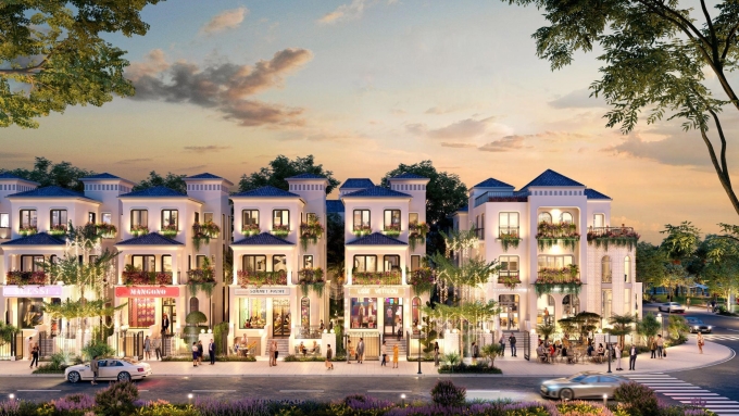 Phối cảnh nhà phố dự án... Ảnh: