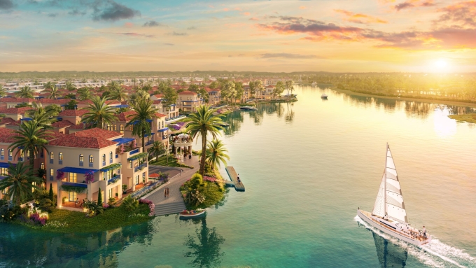 Gold Coast Vũng Tàu được xây dựng theo phong cách Địa Trung Hải hài hoà cùng văn hoá bản địa. Ảnh: CĐT