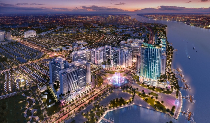 Phối cảnh khu đô thị theo mô hình TOD Izumi City. Ảnh: CĐT