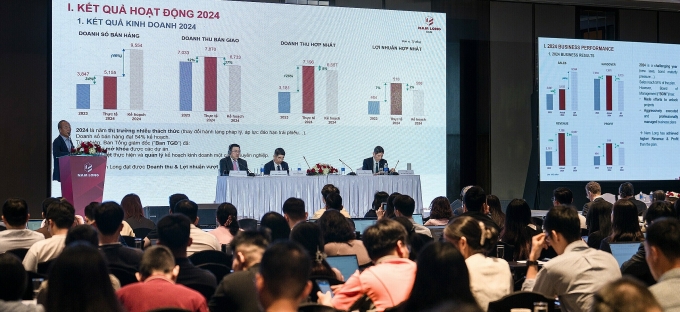 Nam Long báo cáo kết quả kinh doanh tới cổ đông. Ảnh: Nam Long