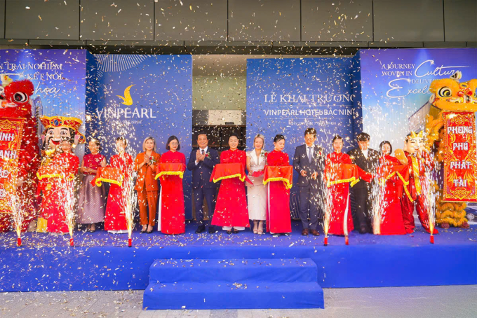 Lễ khai trương khách sạn Vinpearl Hotel Bắc Ninh ngày 17/7. Ảnh: Vinpearl