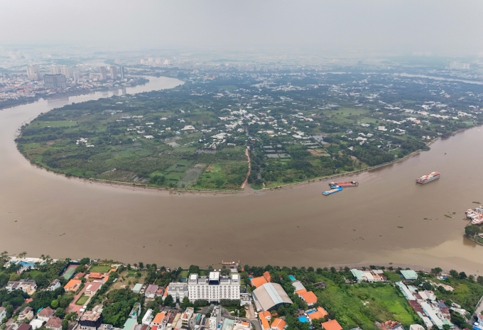 Bán đảo Thanh Đa bên sông Sài Gòn, tháng 10/2024. Ảnh: Quỳnh Trần