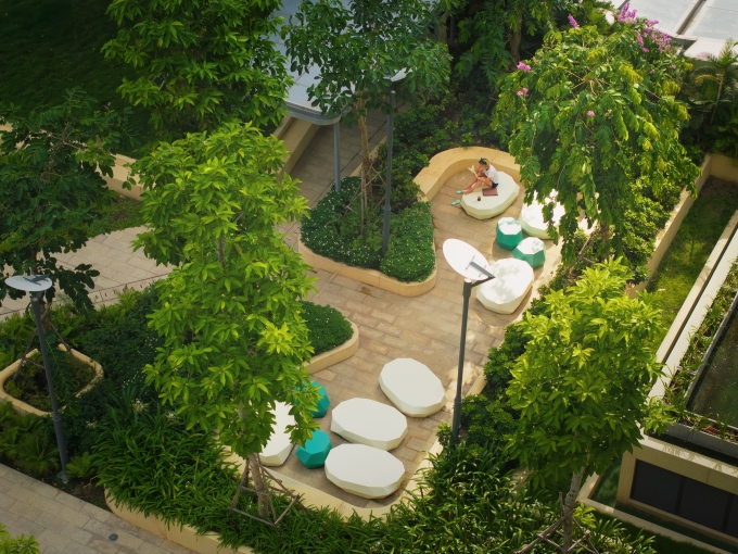 Không gian xanh tại dự án. Ảnh: Masterise Homes