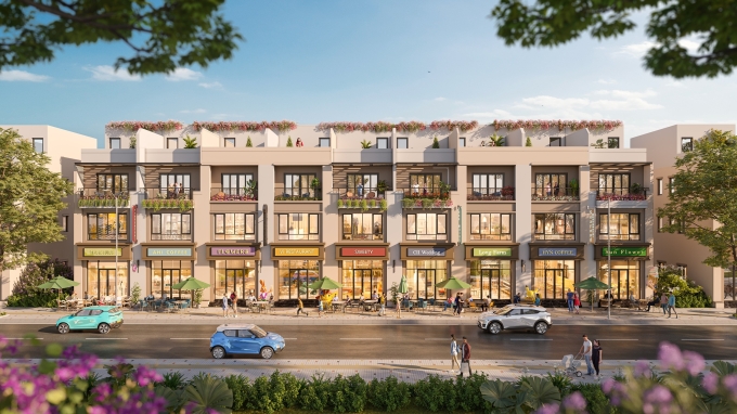 Phối cảnh nhà phố tại Vinhomes Green City. Ảnh: Vinhomes