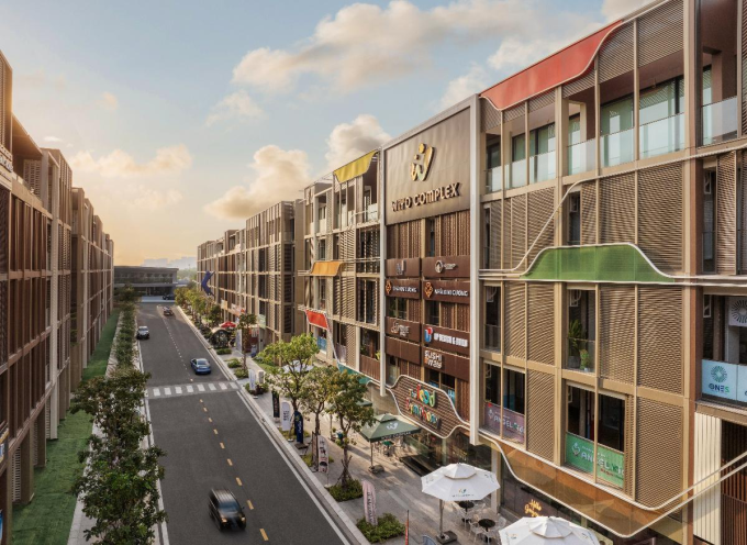 Một góc dãy nhà phố Soho tại The Global City. Ảnh: Masterise Homes