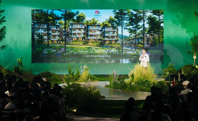Không gian sống giữa thiên nhiên như Spring Residences, Valley Town... được tái hiện tại sự kiện. Ảnh:
