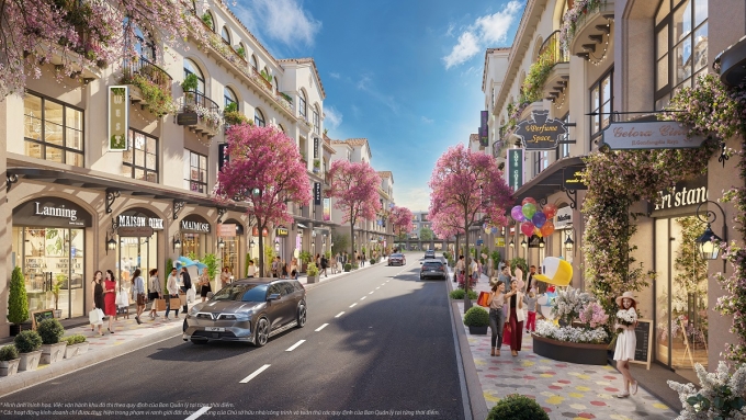 Phối cảnh phố thương mại tài chính Royal Boulevard tại Vũ Yên, Hải Phòng