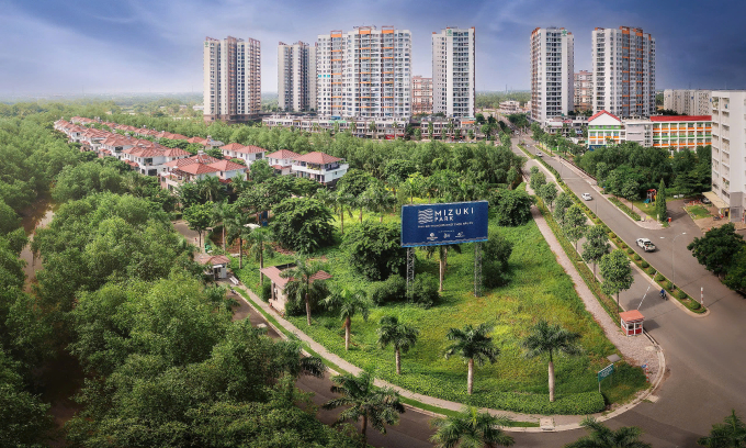 Toàn cảnh đô thị Mizuki Park. Ảnh: Nam Long